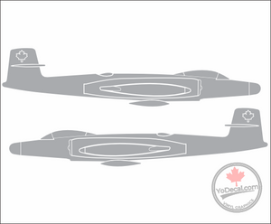 'CF-100 Canuck Side Profile' Premium Vinyl Decal Sticker
