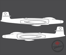 'CF-100 Canuck Side Profile' Premium Vinyl Decal Sticker