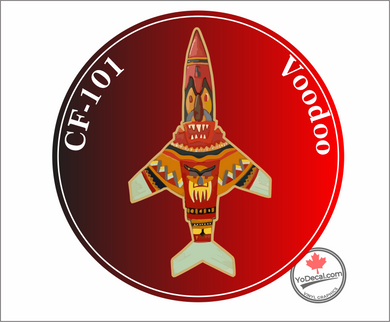 'CF-101 Voodoo Vintage Patch' Premium Vinyl Decal / Sticker