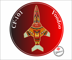 'CF-101 Voodoo Vintage Patch' Premium Vinyl Decal / Sticker