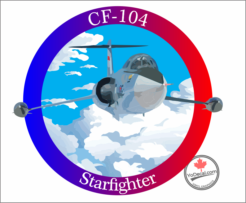 'CF-104 Starfighter Full Colour' Premium Vinyl Decal