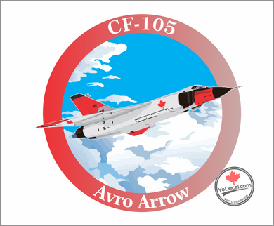 'CF-105 Avro Arrow Full Colour' Premium Vinyl Decal
