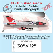 Avro Arrow RL-206 Orenda Iroquois Engine Side Profile Art Print / Lithograph