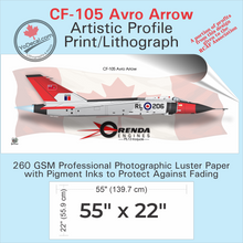 Avro Arrow RL-206 Orenda Iroquois Engine Side Profile Art Print / Lithograph