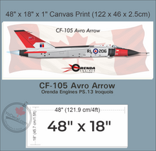 CF-105 Avro Arrow RL206 Orenda Engines PS13 Iroquois Canvas Print