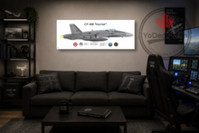 CF-188 Hornet Side Profile Personalized Canvas Print