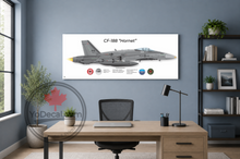 CF-188 Hornet Side Profile Personalized Canvas Print