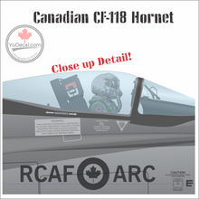 CF-188 Hornet Side Profile Personalized Canvas Print