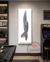 CF-118 "Join the Team. Live the Dream" Vertical Canvas Print