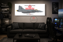 CF-139 Gripen E Always Ready For Combat Canvas Print