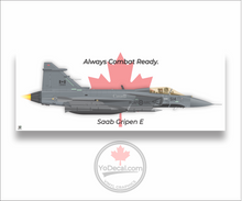 CF-139 Gripen E Always Ready For Combat Canvas Print