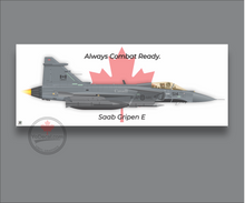 CF-139 Gripen E Always Ready For Combat Canvas Print