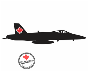 'CF-18 Maple Leaf Art' Premium Vinyl Decal