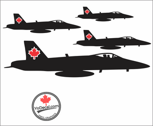 'CF-18 Maple Leaf Art' Premium Vinyl Decal