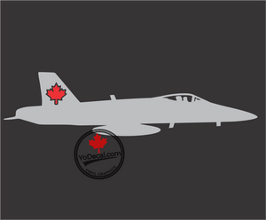 'CF-18 Maple Leaf Art' Premium Vinyl Decal