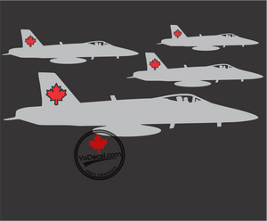 'CF-18 Maple Leaf Art' Premium Vinyl Decal