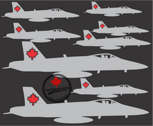 'CF-18 Maple Leaf Art' Premium Vinyl Decal