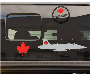 'CF-18 Maple Leaf Art' Premium Vinyl Decal