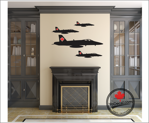 'CF-18 Maple Leaf Art' Premium Vinyl Decal