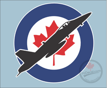 'CF-18 Hornet & RCAF Roundel' - Premium Vinyl Decal