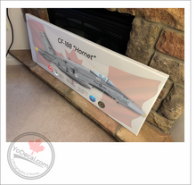 CF-188 Hornet Side Profile Personalized Canvas Print
