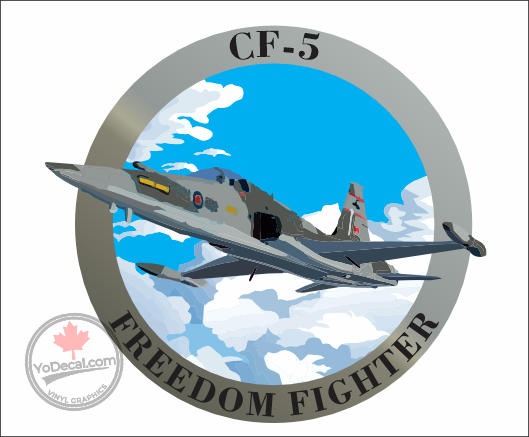 'CF-5 Freedom Fighter Full Colour' Premium Vinyl Decal Sticker