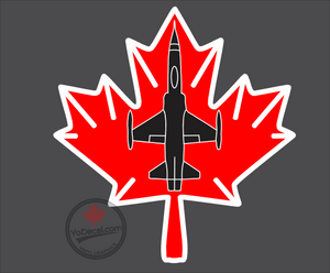 Kanadische Luftwaffe (AIRCOM) Autoaufkleber – 4 Vinyl-Sticker, Je 5x2,6 Cm, Wetterfest & Laminiert Für Innen/außen