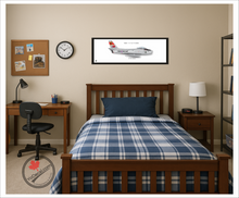CF-86 Sabre PERSONALIZED Aircraft Side Profile Art Print / Lithograph