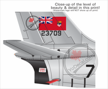 CF-86 Sabre PERSONALIZED Aircraft Side Profile Art Print / Lithograph