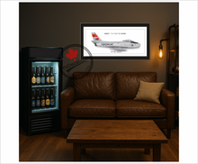 CF-86 Sabre PERSONALIZED Aircraft Side Profile Art Print / Lithograph