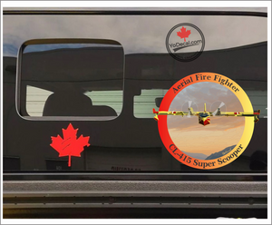 'CL-415 Super Scooper Aerial Fire Fighter Full Colour' Premium Vinyl Decal