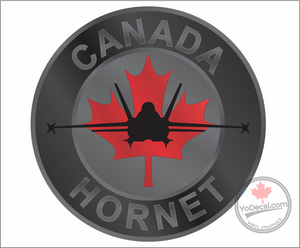 'Canada Hornet CF-18 Flight Suit Patch' Premium Vinyl Decal Sticker