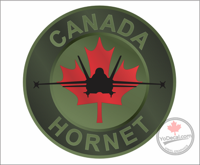 'Canada Hornet CF-18 Flight Suit Patch' Premium Vinyl Decal Sticker