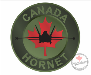 'Canada Hornet CF-18 Flight Suit Patch' Premium Vinyl Decal Sticker