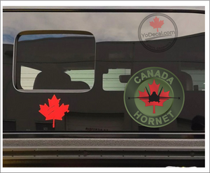 'Canada Hornet CF-18 Flight Suit Patch' Premium Vinyl Decal Sticker