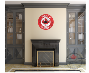 'Canada Hornet CF-18 Flight Suit Patch' Premium Vinyl Decal Sticker