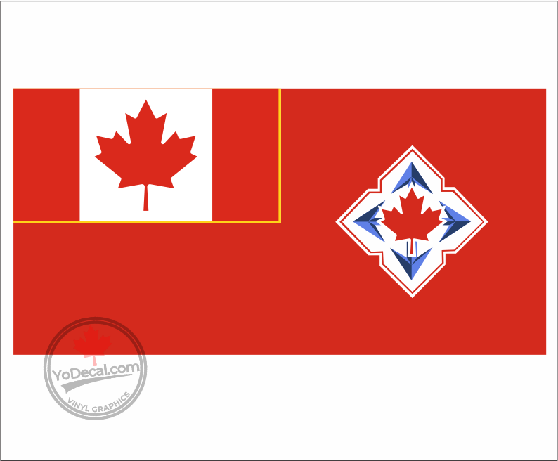 'Canadian Army Flag 1966-1998' Premium Vinyl Decal Sticker