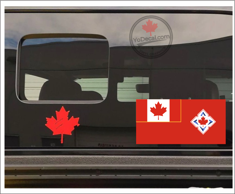'Canadian Army Flag 1966-1998' Premium Vinyl Decal Sticker – YoDecal.com
