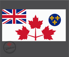 'Canadian Army WWII White Battle Ensign 1939-1944' Premium Vinyl Decal Sticker