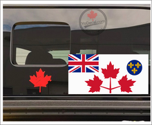 'Canadian Army WWII White Battle Ensign 1939-1944' Premium Vinyl Decal Sticker