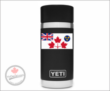 'Canadian Army WWII White Battle Ensign 1939-1944' Premium Vinyl Decal Sticker