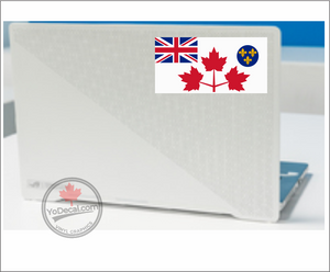 'Canadian Army WWII White Battle Ensign 1939-1944' Premium Vinyl Decal Sticker