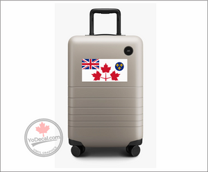 'Canadian Army WWII White Battle Ensign 1939-1944' Premium Vinyl Decal Sticker