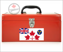 'Canadian Army WWII White Battle Ensign 1939-1944' Premium Vinyl Decal Sticker