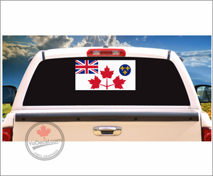 'Canadian Army WWII White Battle Ensign 1939-1944' Premium Vinyl Decal Sticker