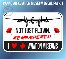 'Canadian Aviation Museum Decal Pack 1' Vinyl Decals Stickers