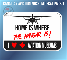 'Canadian Aviation Museum Decal Pack 1' Vinyl Decals Stickers