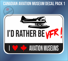 'Canadian Aviation Museum Decal Pack 1' Vinyl Decals Stickers