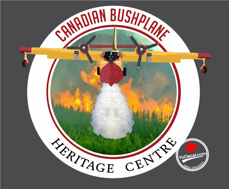 'Canadian Bushplane Heritage Centre CL-215 F-ZBBT' Premium Vinyl Decal / Sticker