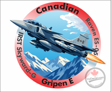 'Canadian Gripen-E Full Colour' Premium Vinyl Decal Sticker